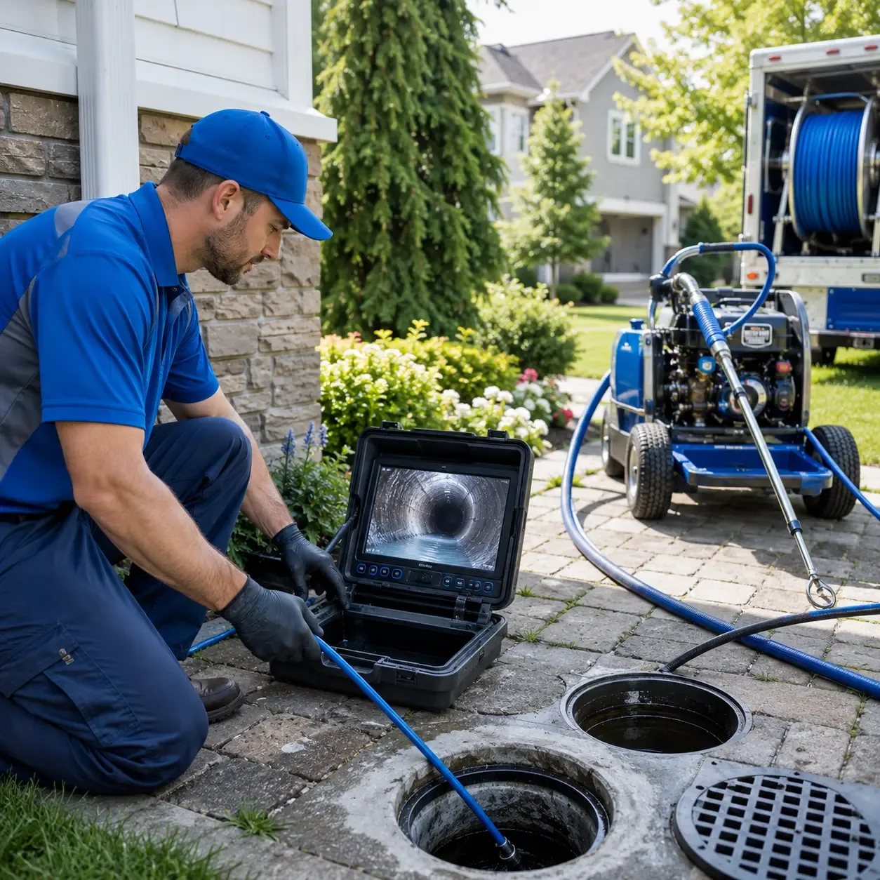 Outdoor drain cleaning professionals serving Fombell, PA