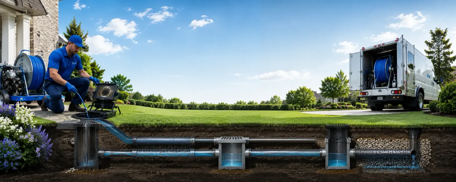Outdoor drain cleaning information for Fombell, PA